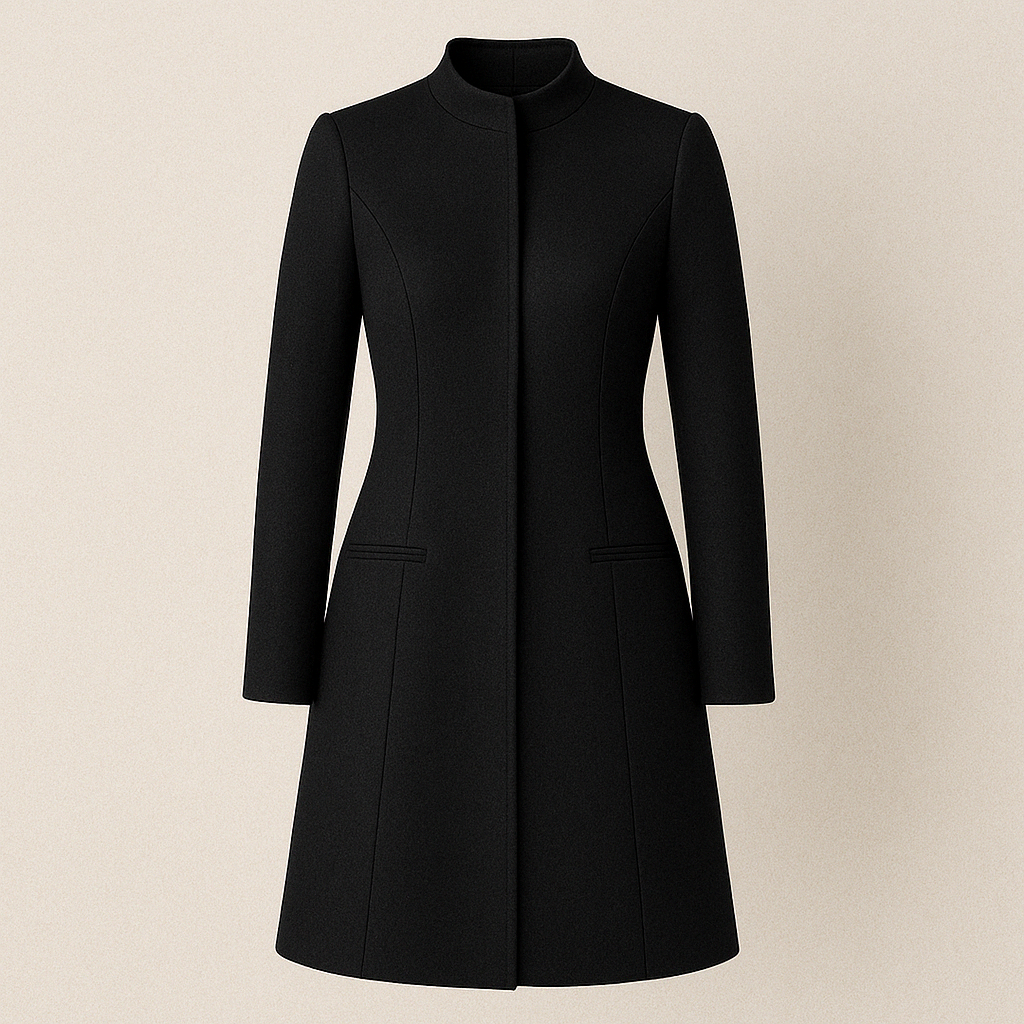 Abrigo en Cuello Chino